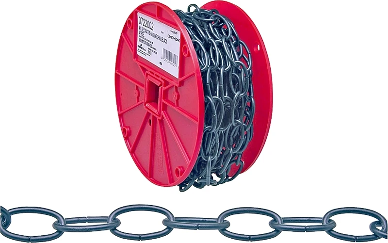 Black Decorative Chain, 40 Feet Length, Heavy Duty Metal Construction