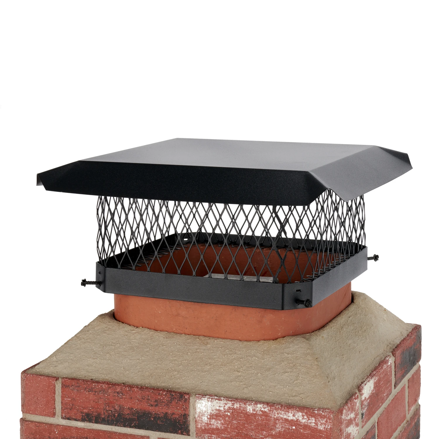13 In. X 13 In. Black Galvanized Steel Chimney Cap Sc1313