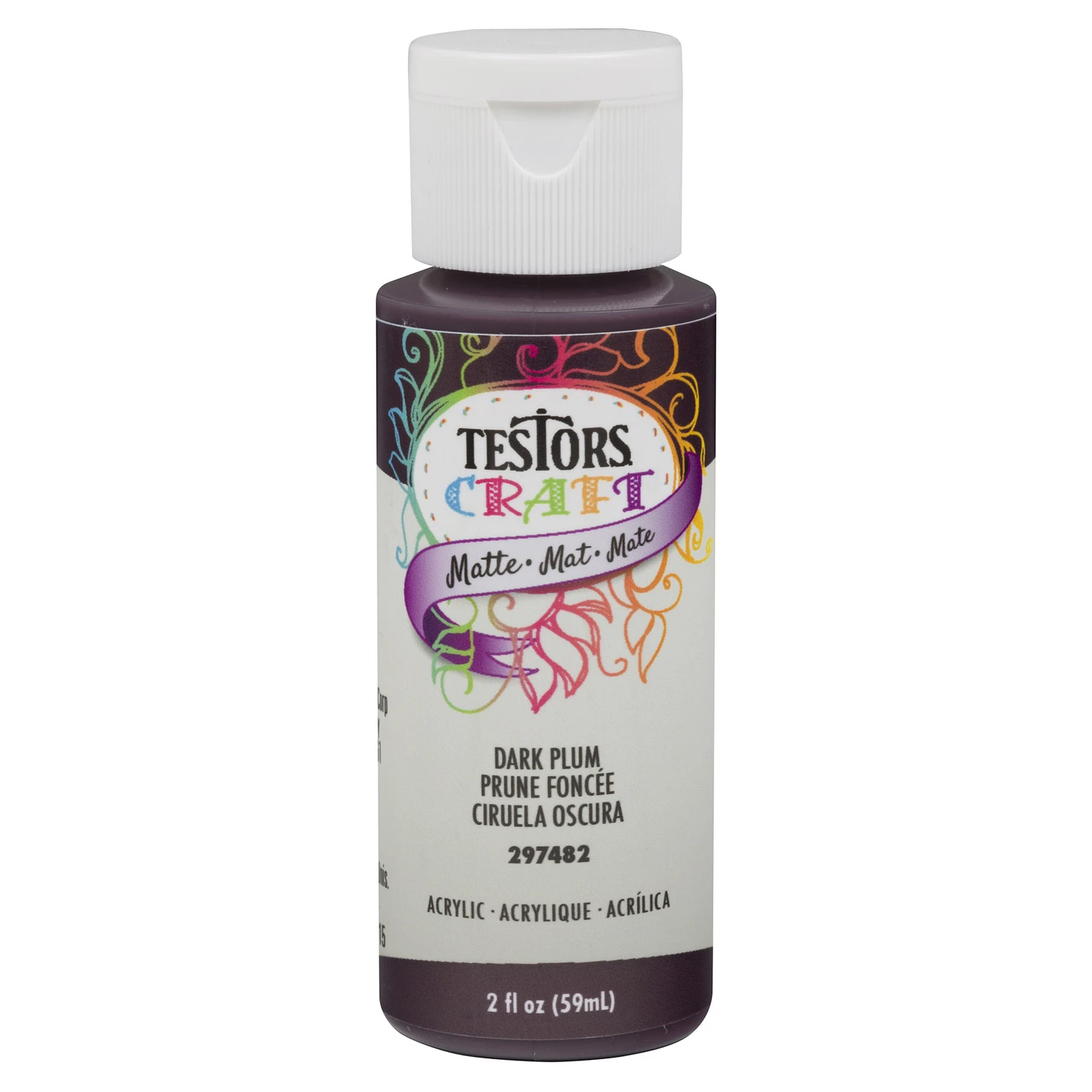 Testors 2 Oz. Acrylic Matte Craft Paint, Plum