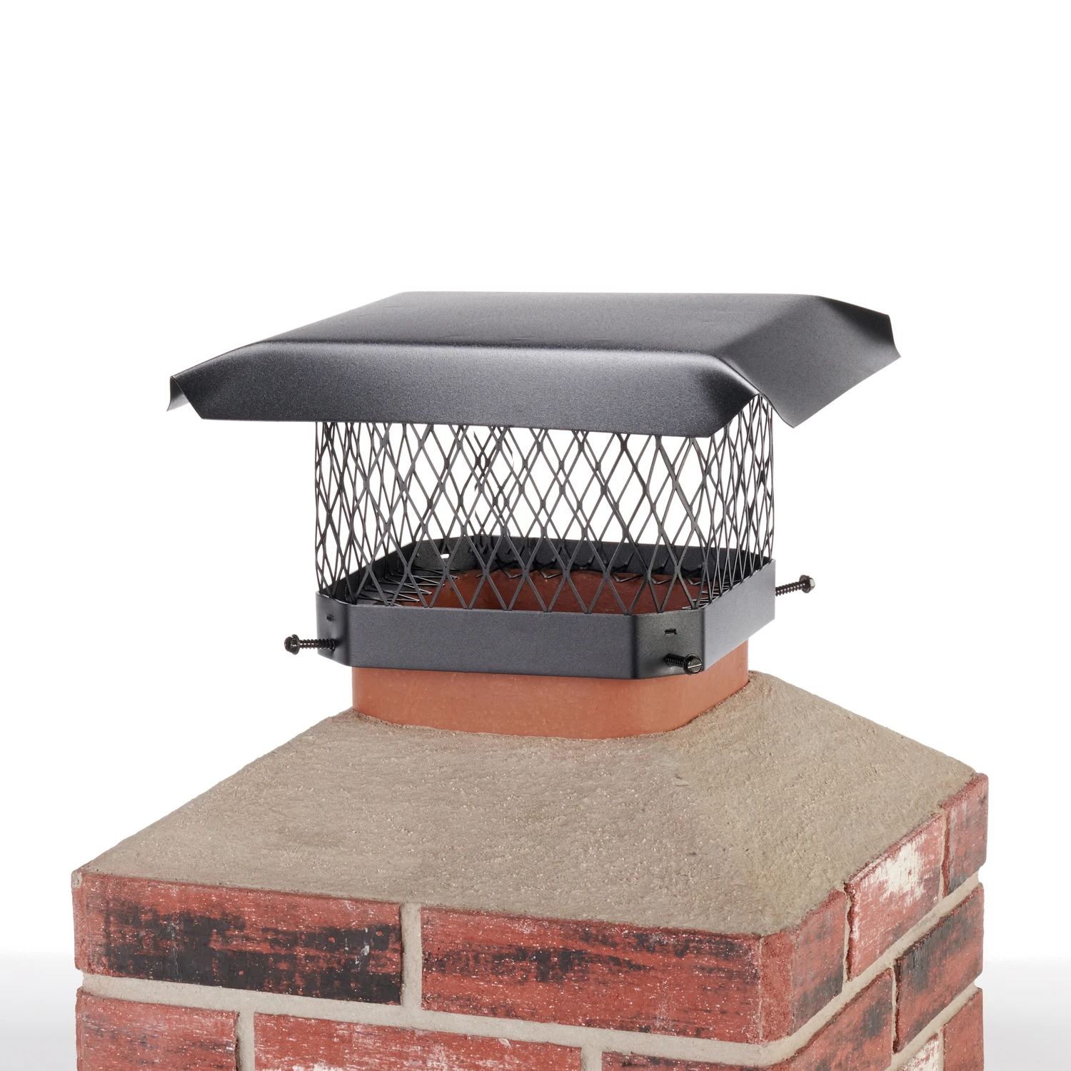 9 In. X 9 In. Black Galvanized Steel Chimney Cap Sc99