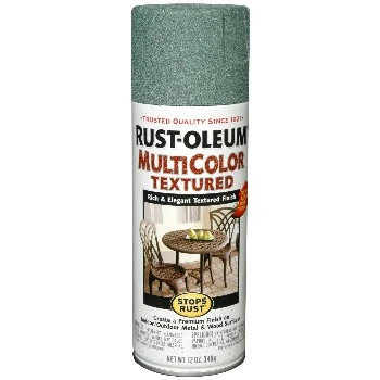 239119 Multi-color Textured Spray Paint, Sea Green, 12 Oz, Satin Finish