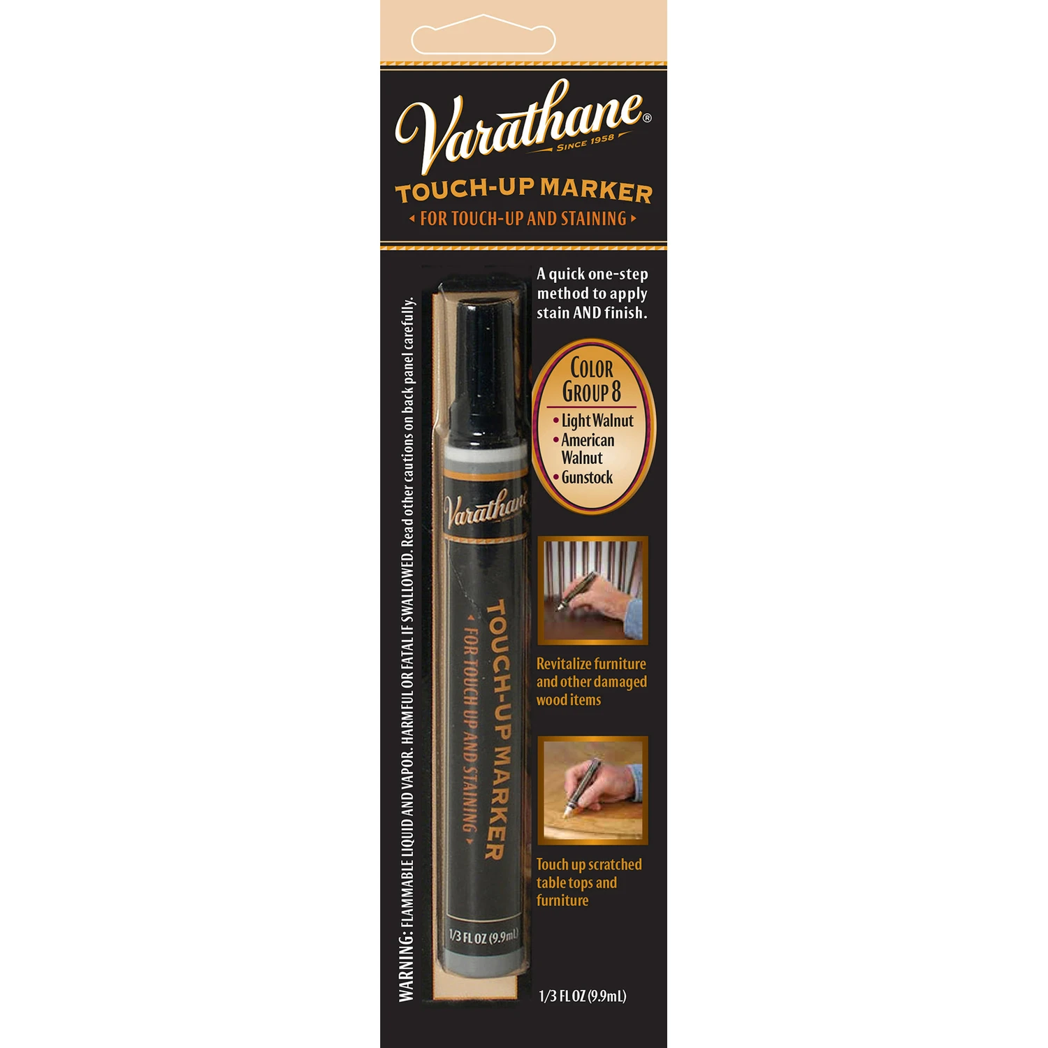 Color Group 8 Stain Touch-up Marker 2.4 Oz For Wood Repair