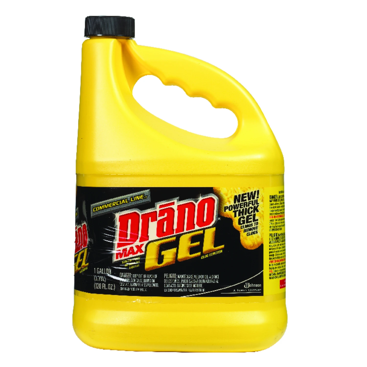 1 Gallon Max Gel Commercial Line Drain Clog Remover - 128 Oz.