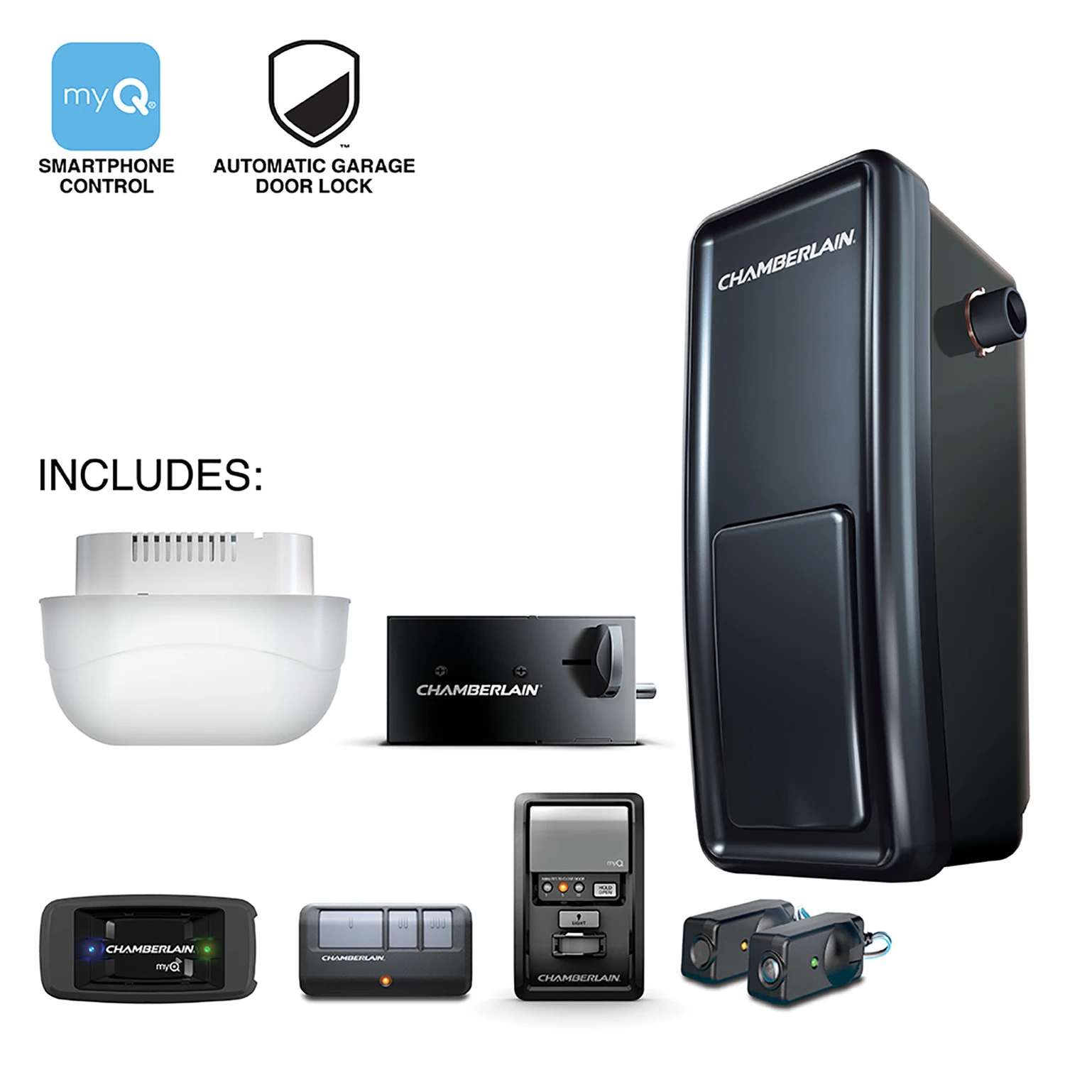 Rjo101mc Wall Mounted Smartphone Controlled Ultra-quiet Garage Door Opener