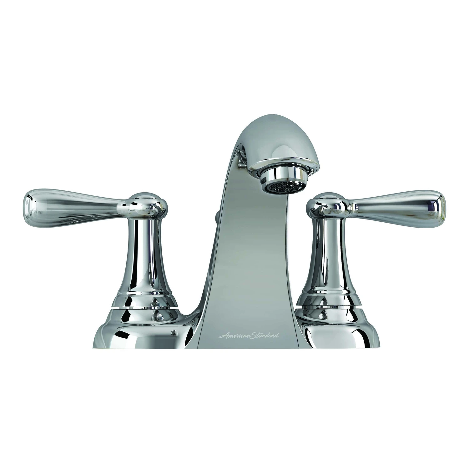 Marquette Two-Handle Low Arc Bathroom Faucet in Polished Chrome Finish