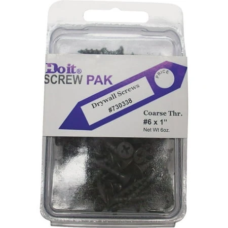 SCREW PACK #6X1 CRSE DR/W