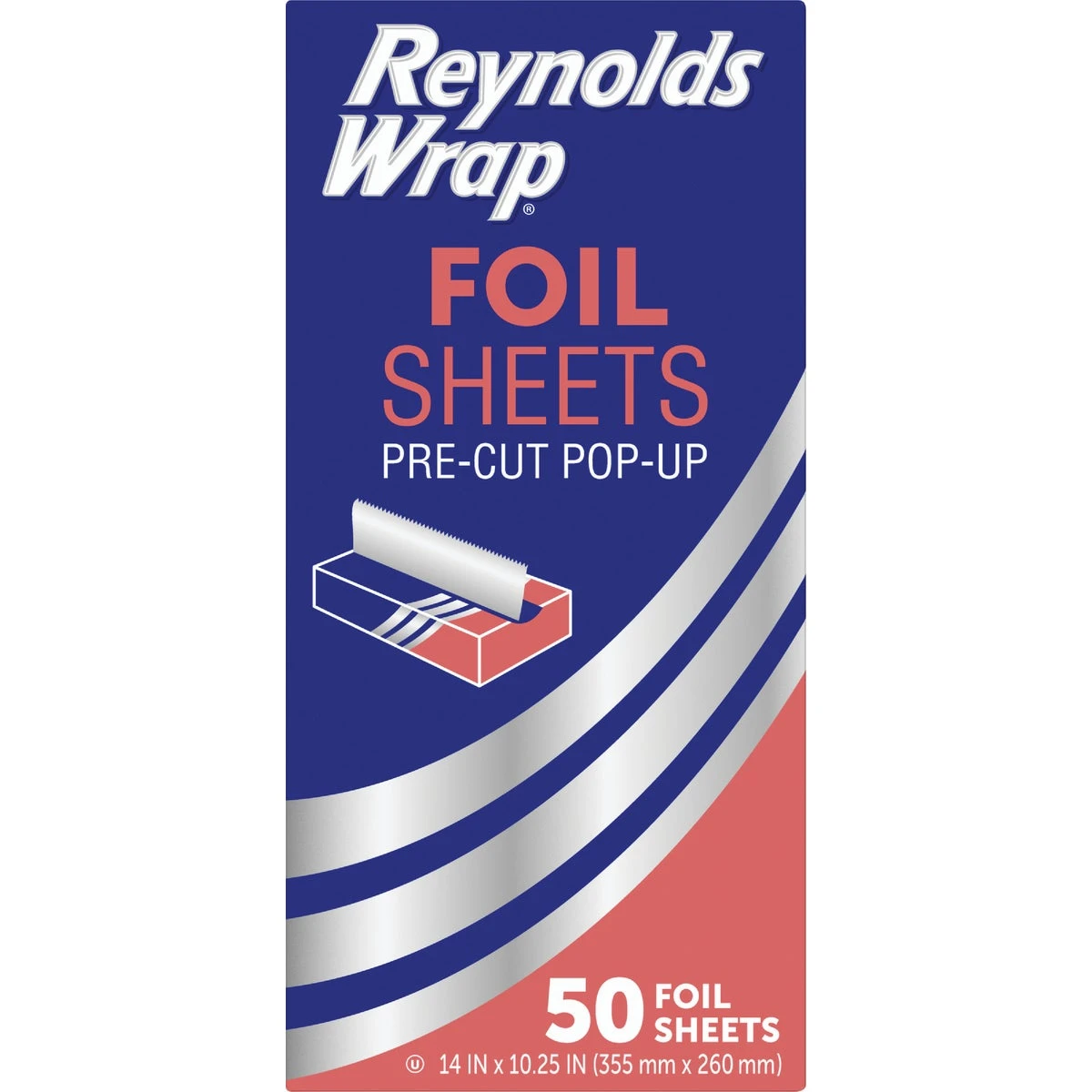 Wrappers Aluminum Foil Sheets - 50 Count, 10.25" X 14"