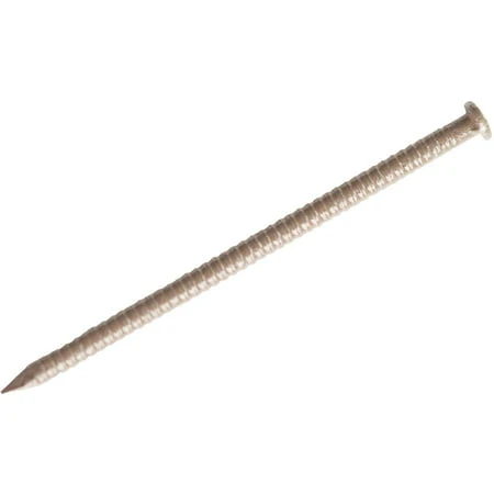 1 In. Light Brown Ring Shank Paneling Nails - 358 Count