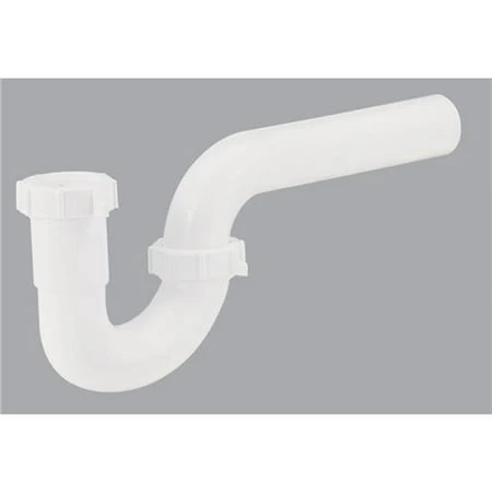 1-1/2 In. To 1-1/4 In. White Plastic P-trap With Reducer Washer - Model 494941