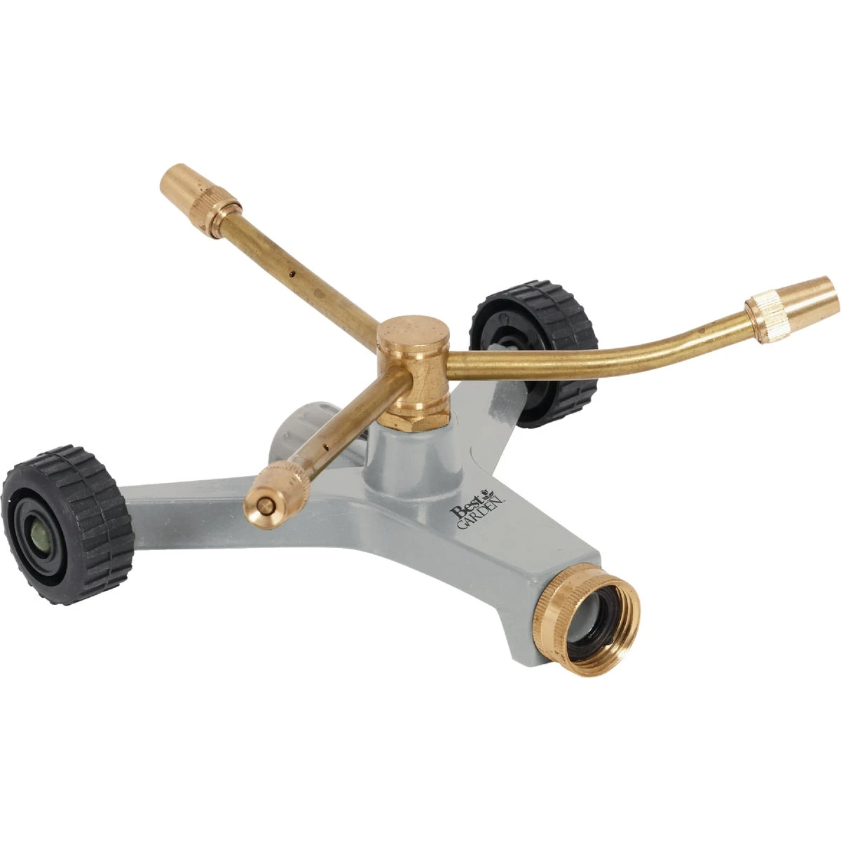 Brass 40 Ft. Diameter 3-arm Rotary Sprinkler With Wheels