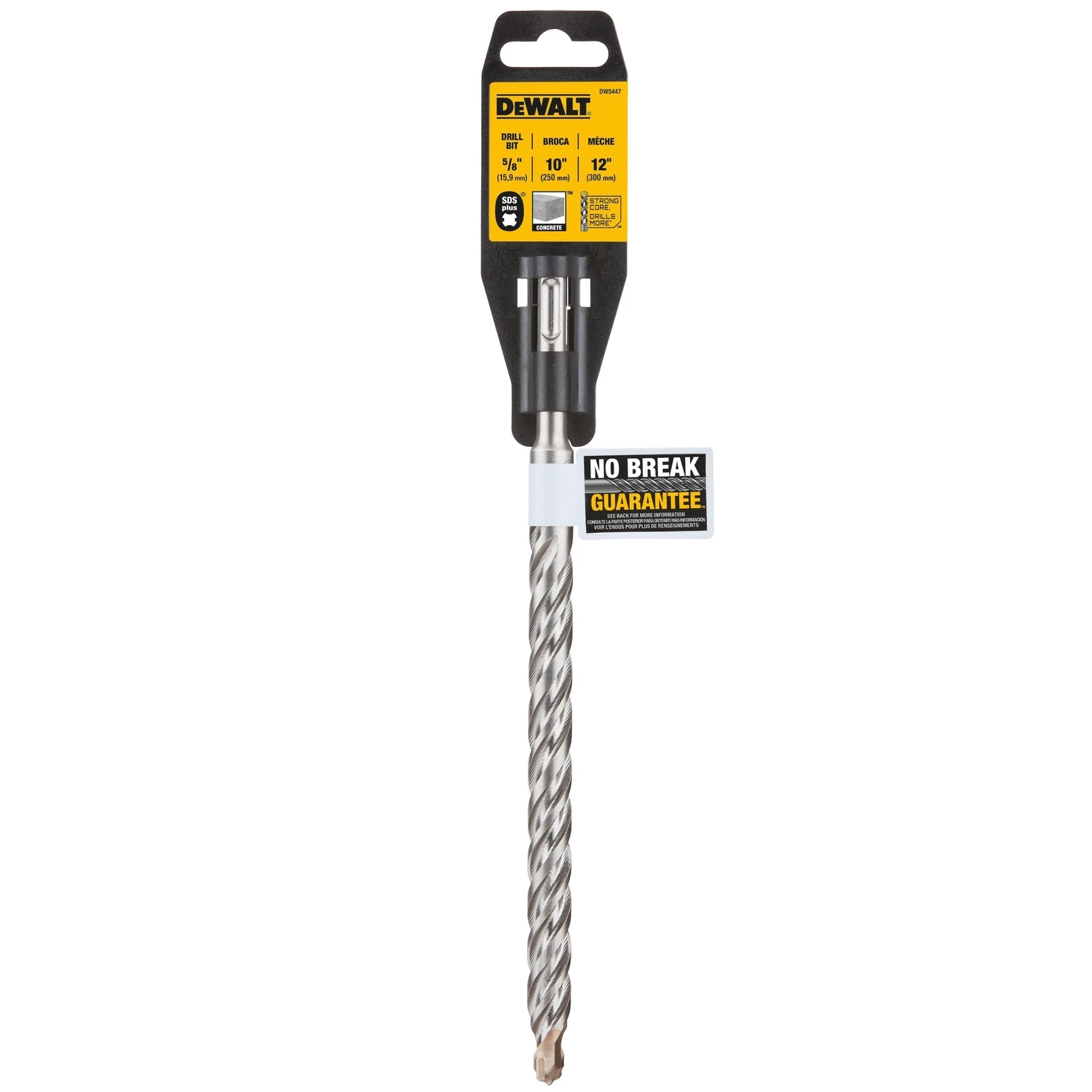 Sds-plus 5/8 In. X 12 In. 2-cutter Rotary Hammer Drill Bit Dw5447