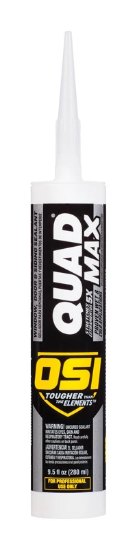 Quad Max 9.5 Oz. White Sealant For Windows, Doors & Siding