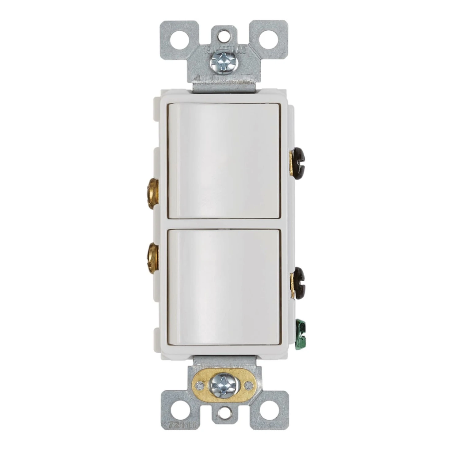 Broan-NuTone 2-Function 15A 120V White Rocker Switch for Bathroom Exhaust Fan