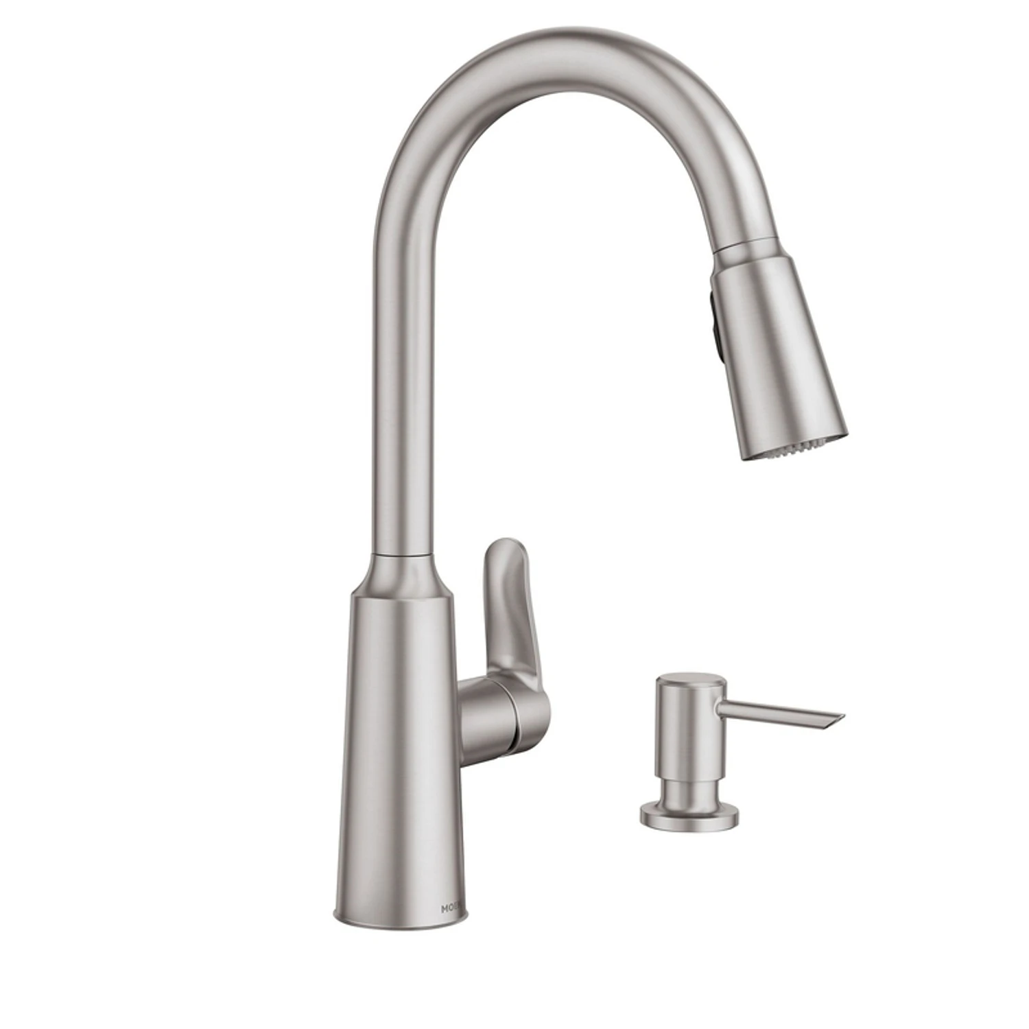 Edwyn 1-handle Pull-down Kitchen Faucet With Soap Dispenser, Stainless Steel