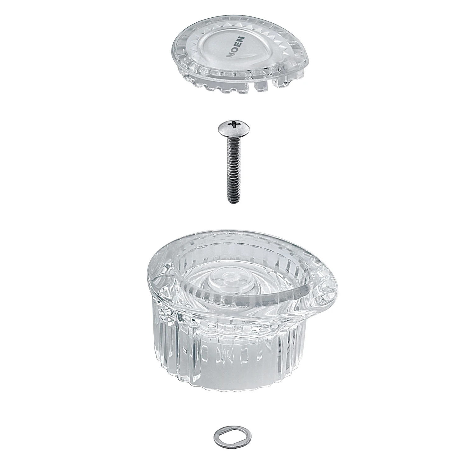 Posi-temp Clear Acrylic Tub & Shower Replacement Faucet Handle, Model 100710