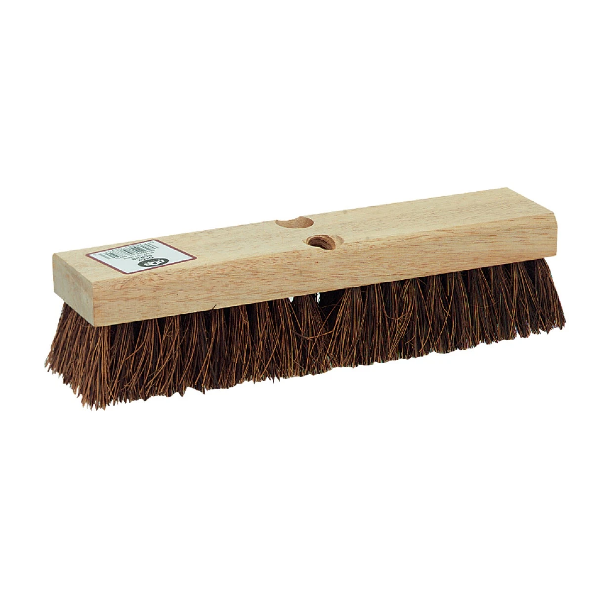 12 Inch Deck Scrub Brush With Palmyra Bristles And Hardwood Block