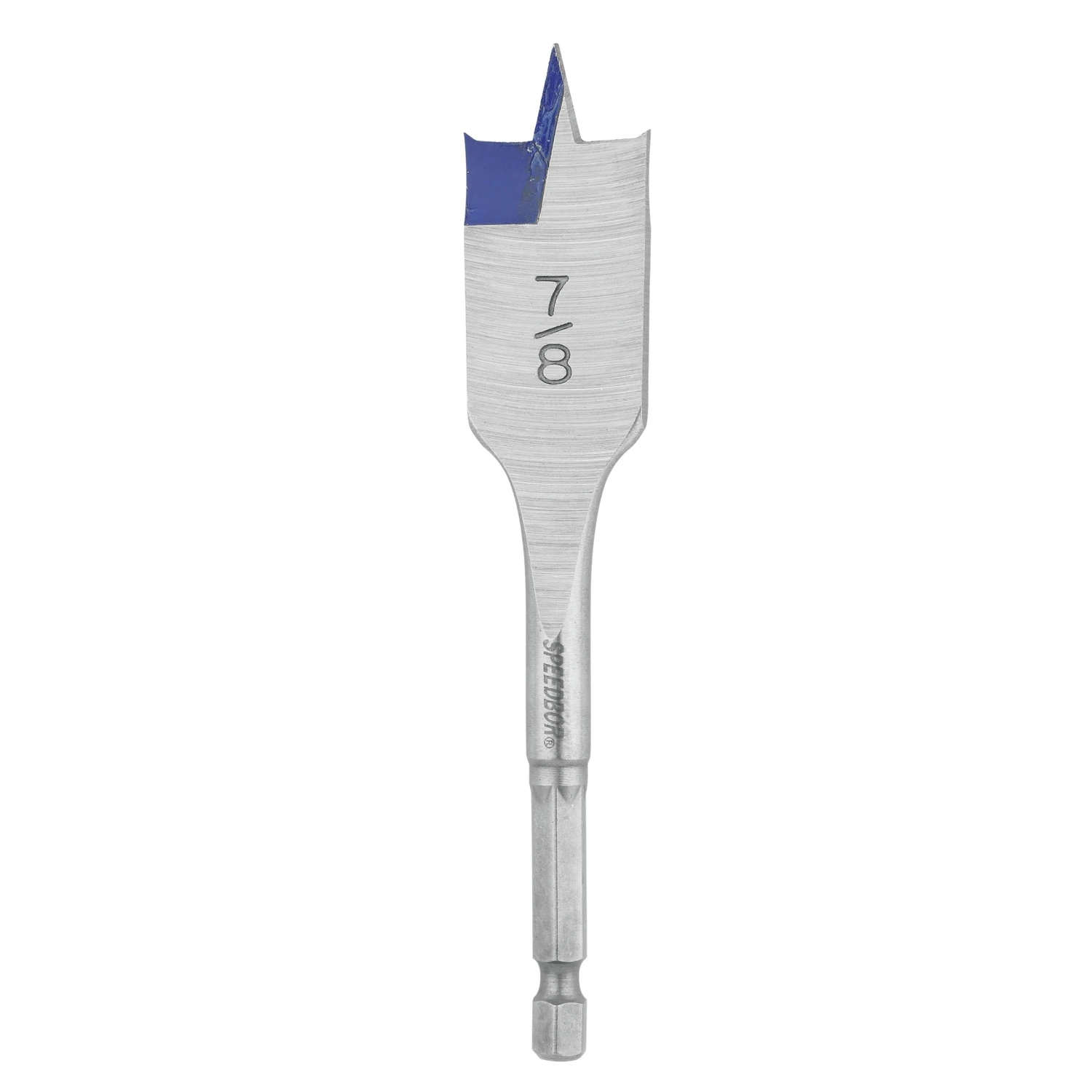 Speedbor 7/8 In. X 4 In. Carbon Steel Spade Bit With Quick-change Hex Shank