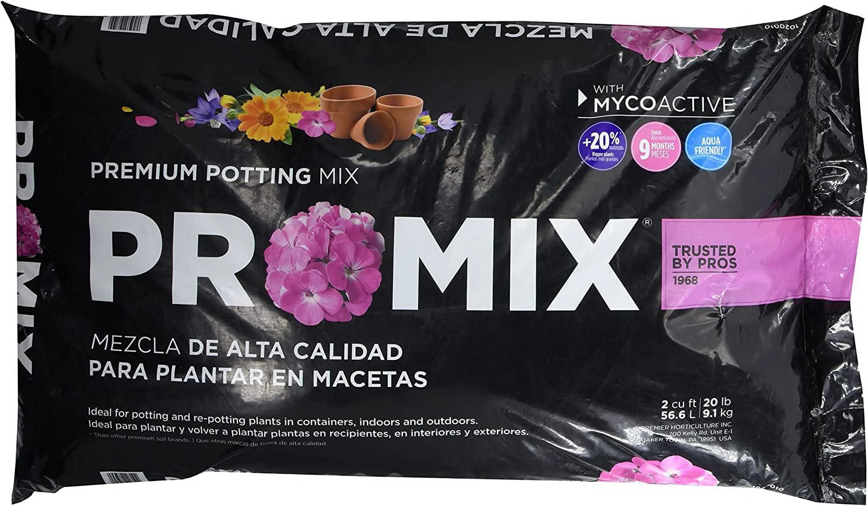 2 Cu. Ft. Premium Potting Soil Mix With Mycoactive For Seed Starting