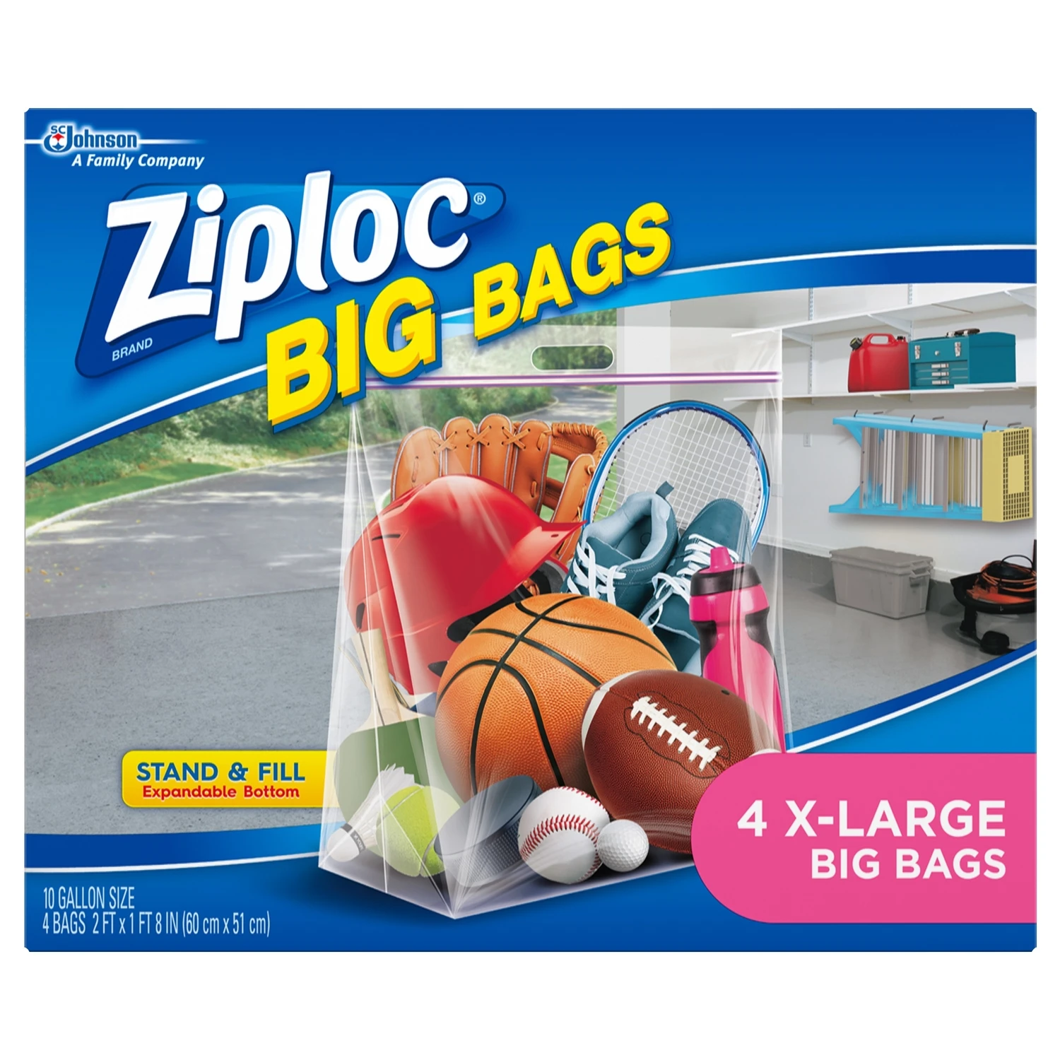 Ziploc Big Bag 10 Gallon XL Storage Bags (4-Count)