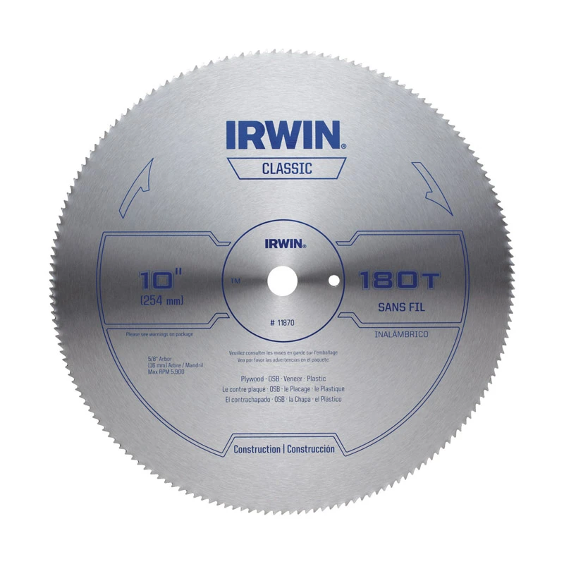 Circular Saw Blade, 180 Tooth x 10 In.