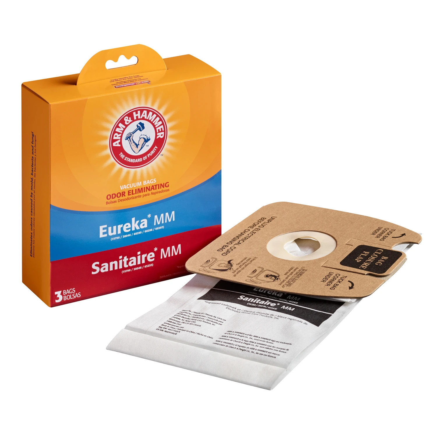 Arm & Hammer Eureka/sanitaire Mm Vacuum Cleaner Bags 3-pack 66661q - Allergen Filtration