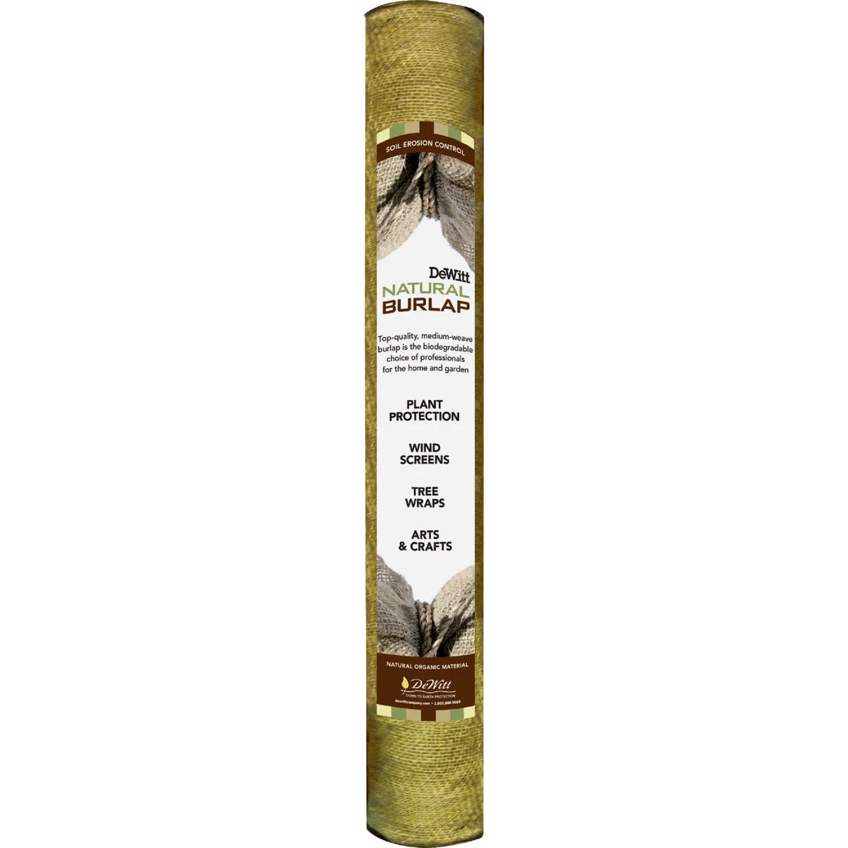 Natural Burlap Landscape Fabric, 3 Feet by 24 Feet Roll