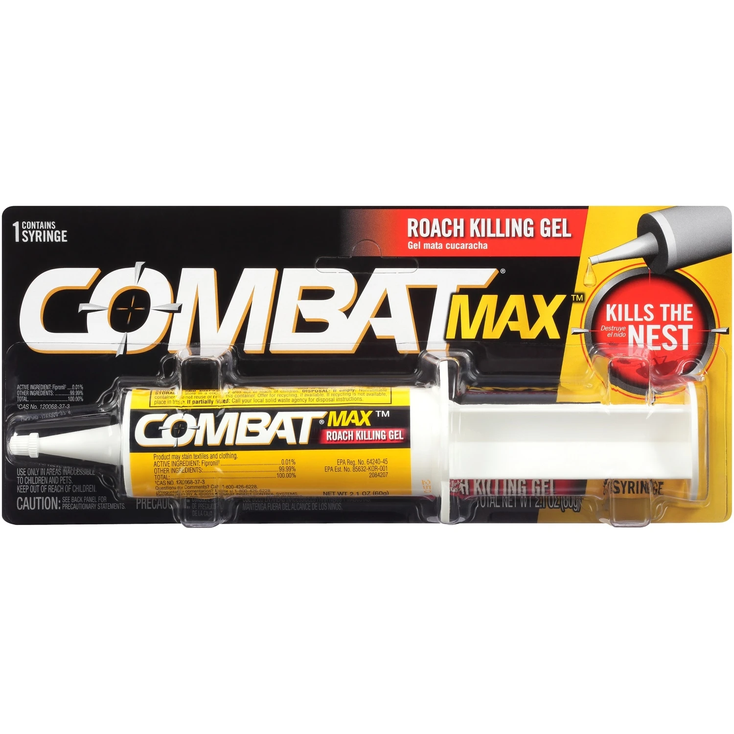 Max 2.1 Oz. Ready To Use Gel Roach Killer With Fipronil