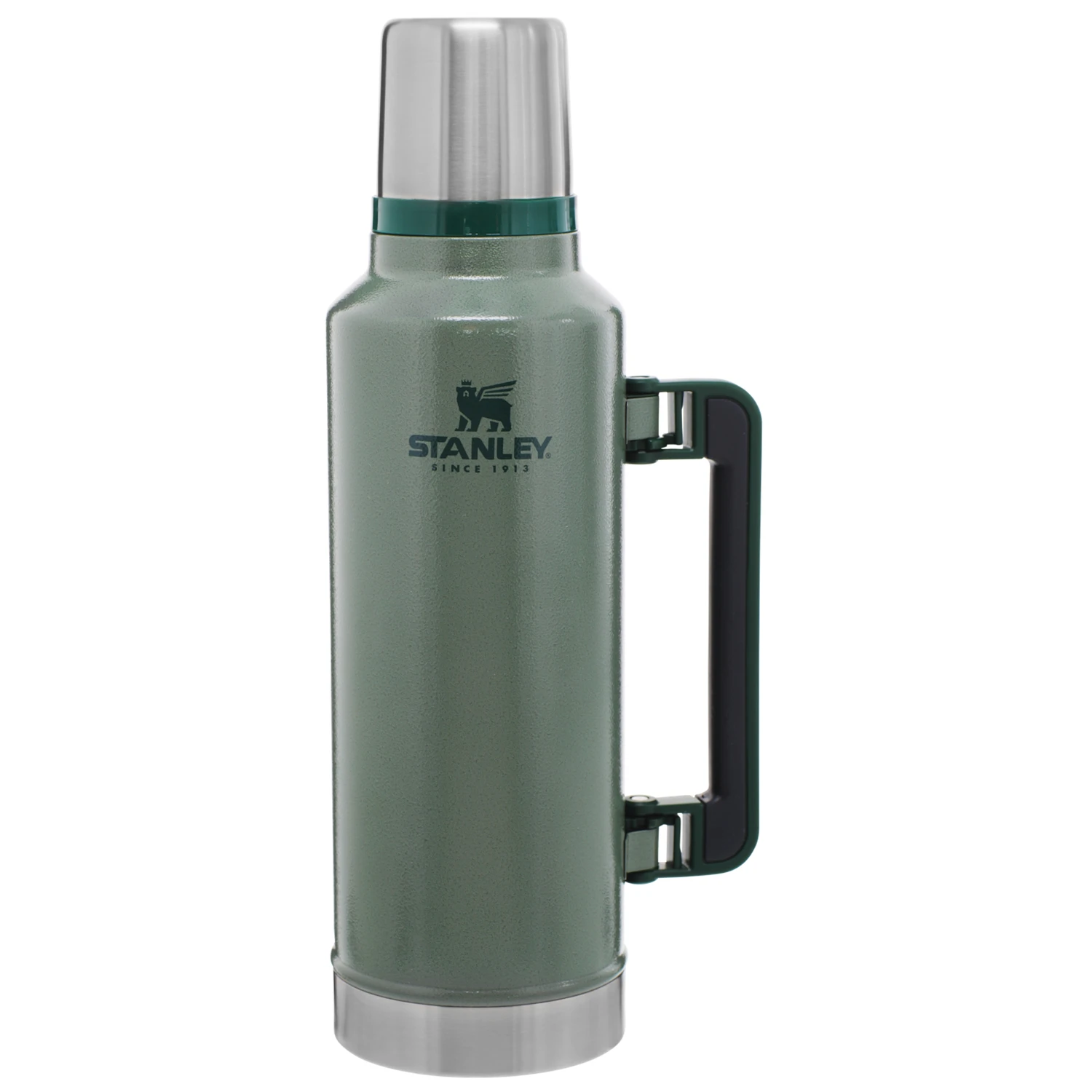 2 Qt. Hammertone Green Stainless Steel Insulated Vacuum Bottle