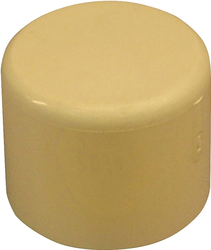 Cpvc Pipe Cap, 1/2 Inch, Schedule 40, Slip Fitting