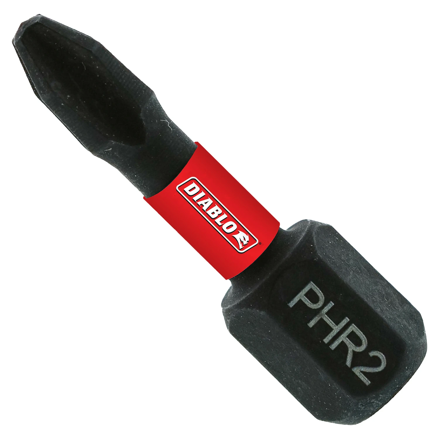 Diablo DPH2R1P2 Reducing Screwdriver Insert Bit, #2 Drive, Phillips Drive, 1 in L, 2/PK