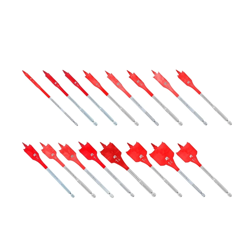 Speedemon 16-piece High Speed Steel Spade Bit Set With Hex Shank