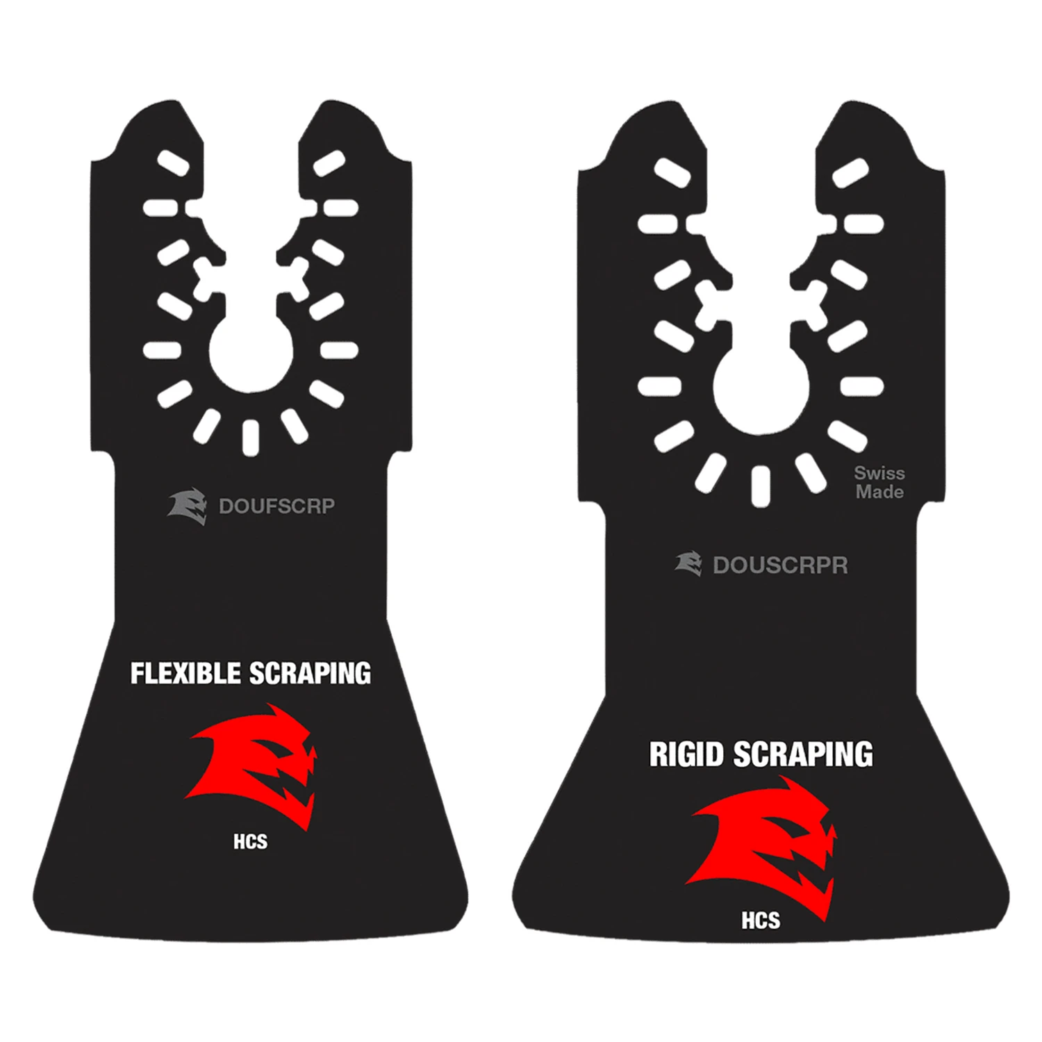 Carbon Steel Oscillating Tool Scraper Blades, For Adhesive Removal,2-Pk.