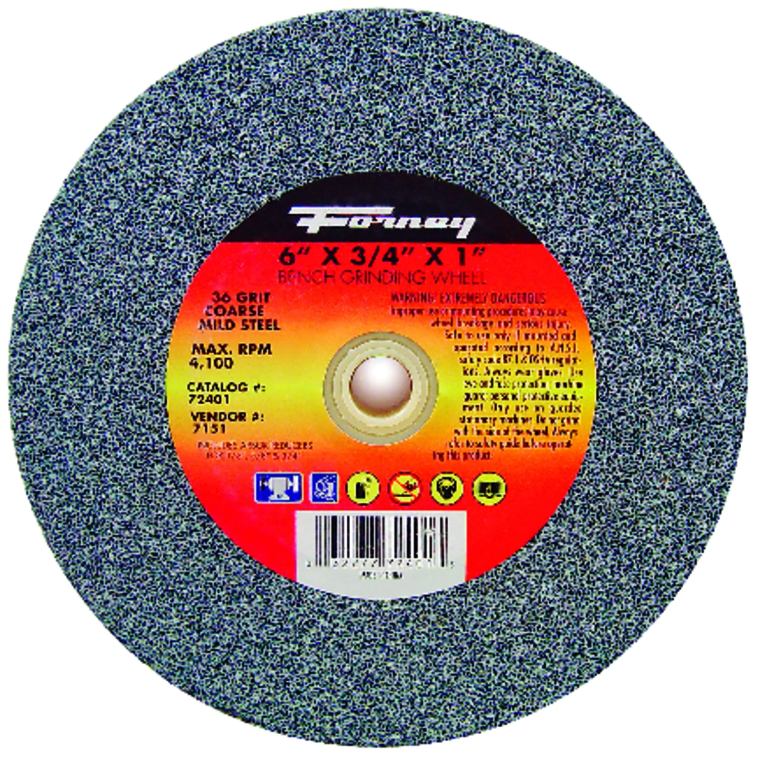 6 In. X 3/4 In. Adjustable Bench Grinding Wheel, 1/2 In. To 1 In. Arbor