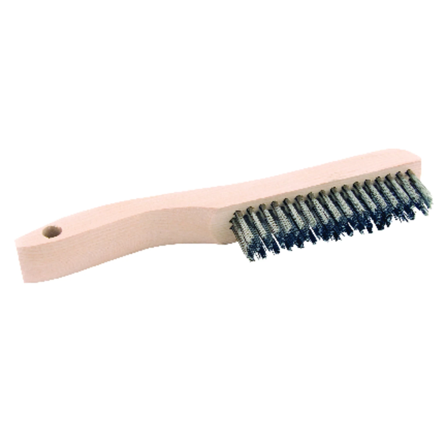10-1/4 In. Stainless Steel Wire Scratch Brush With Wood Shoe Handle