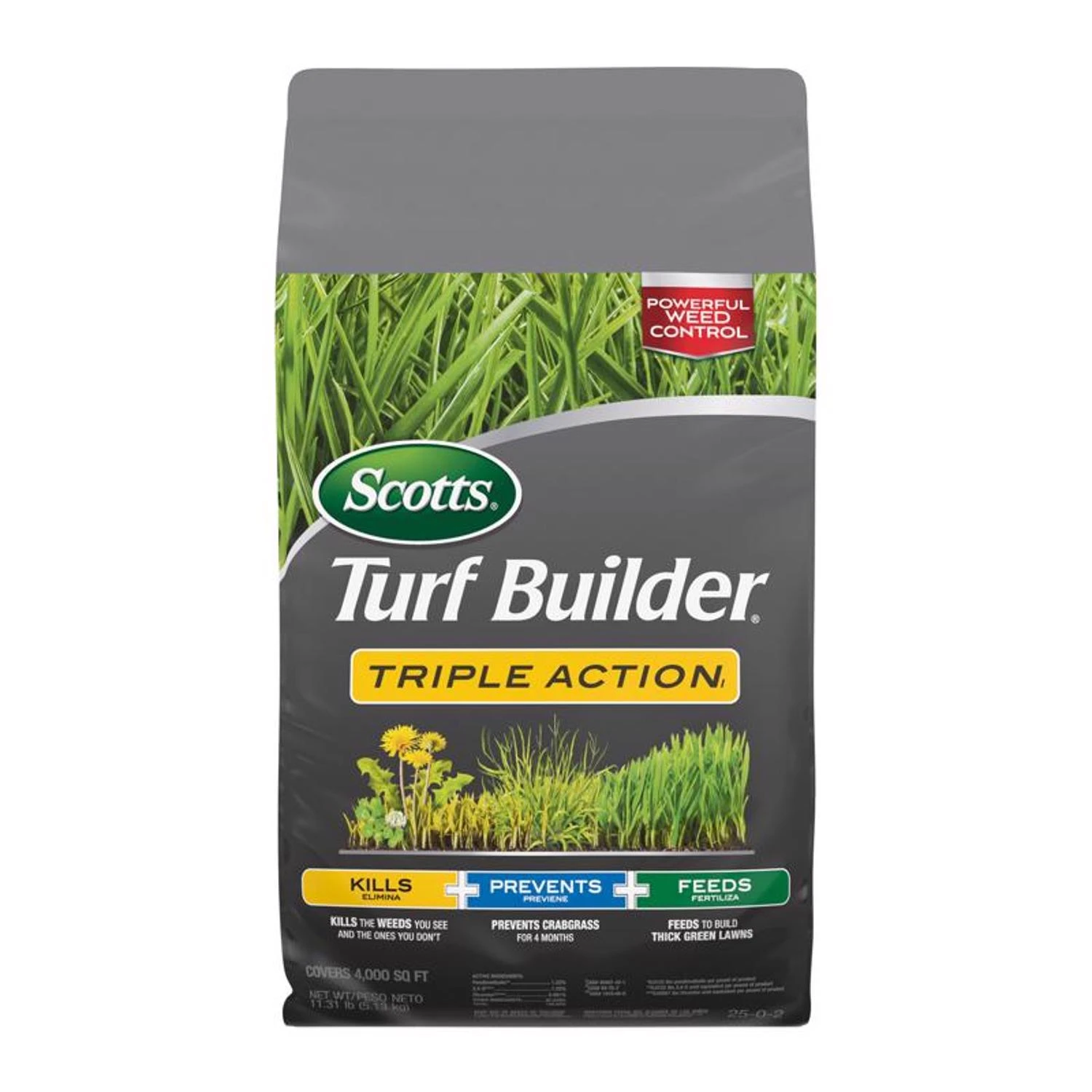 Triple Action 11.31 Lb. Lawn Fertilizer For 4000 Sq. Ft.