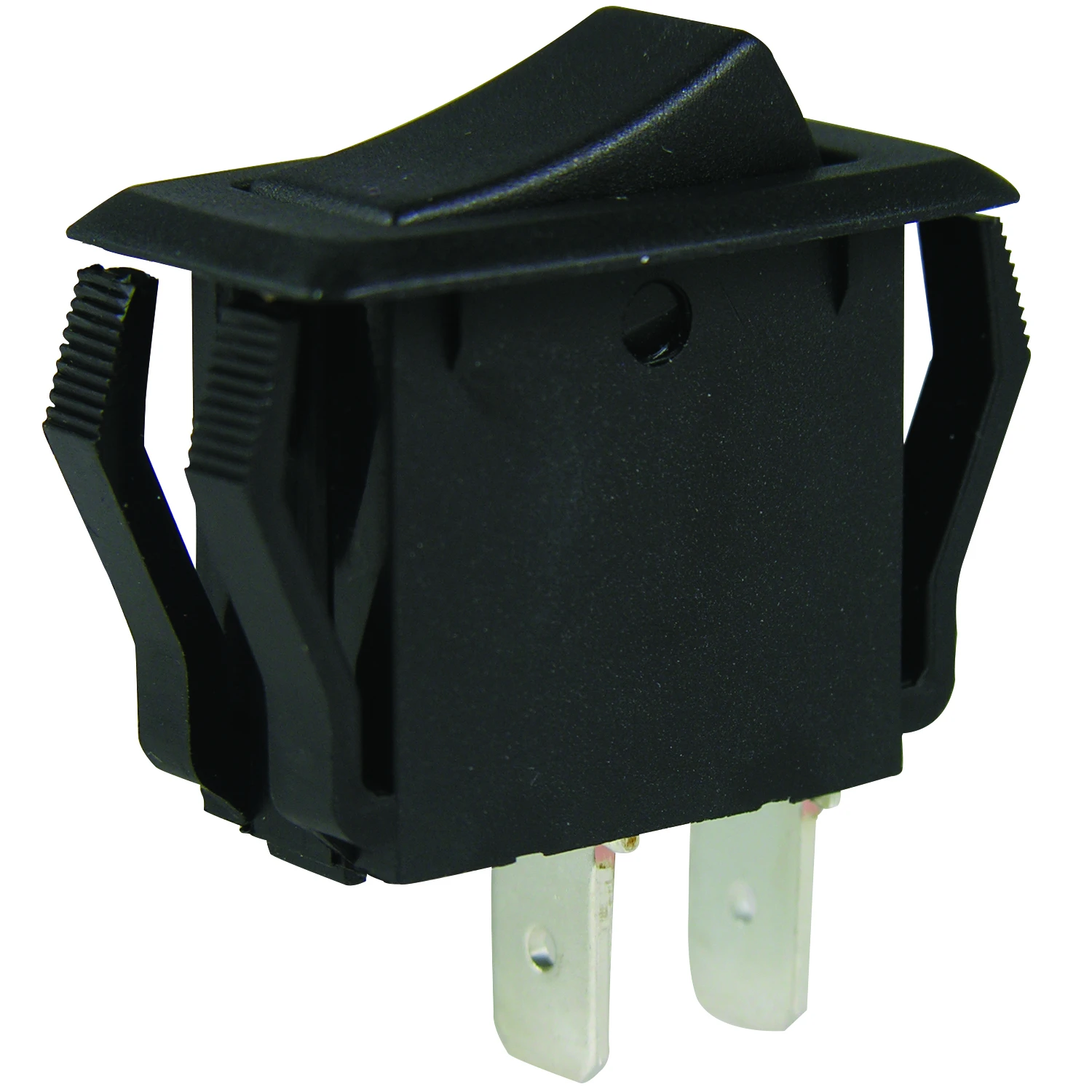 12A Medium-Duty Black Rocker Switch With Spade Terminals