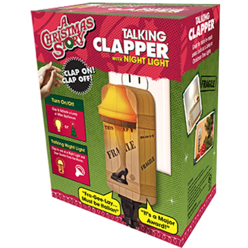 The Clapper A Christmas Story Automatic Plug-in LED Leg Lamp Night Light