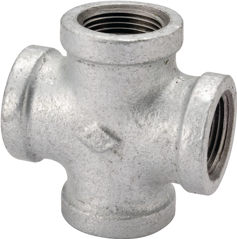 2 Inch Galvanized Malleable Cross Pipe Fitting - Model Ppg180-50