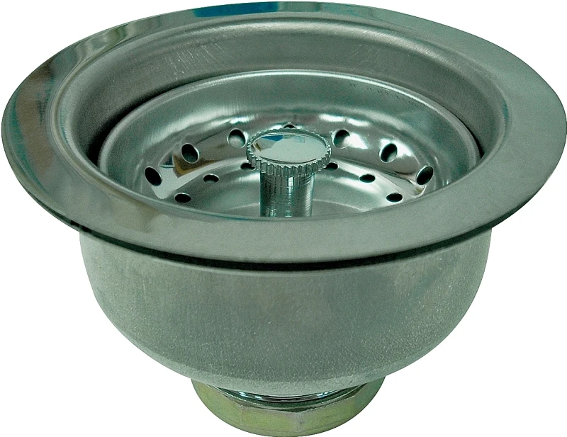Stainless Steel Double Cup Sink Strainer Assembly Model 122043-3l