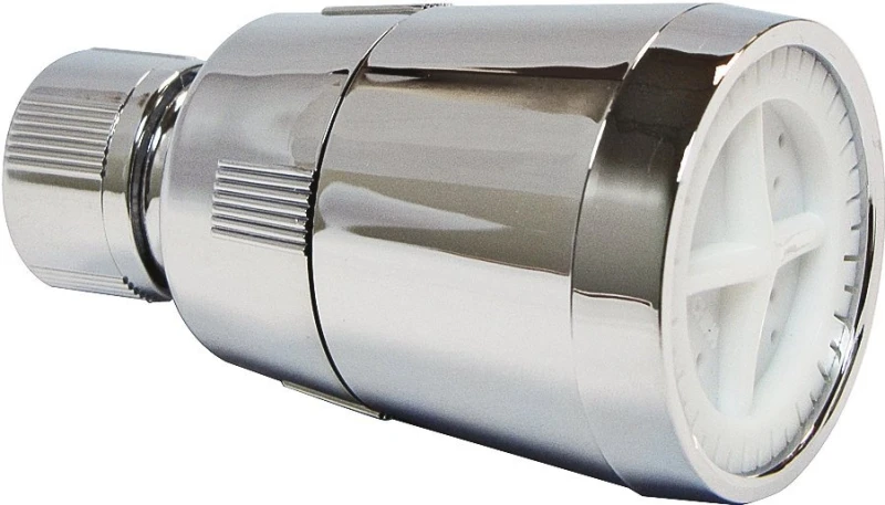Chrome Plastic Showerhead With 1 Spray Setting And 1.8 Gpm Flow Rate