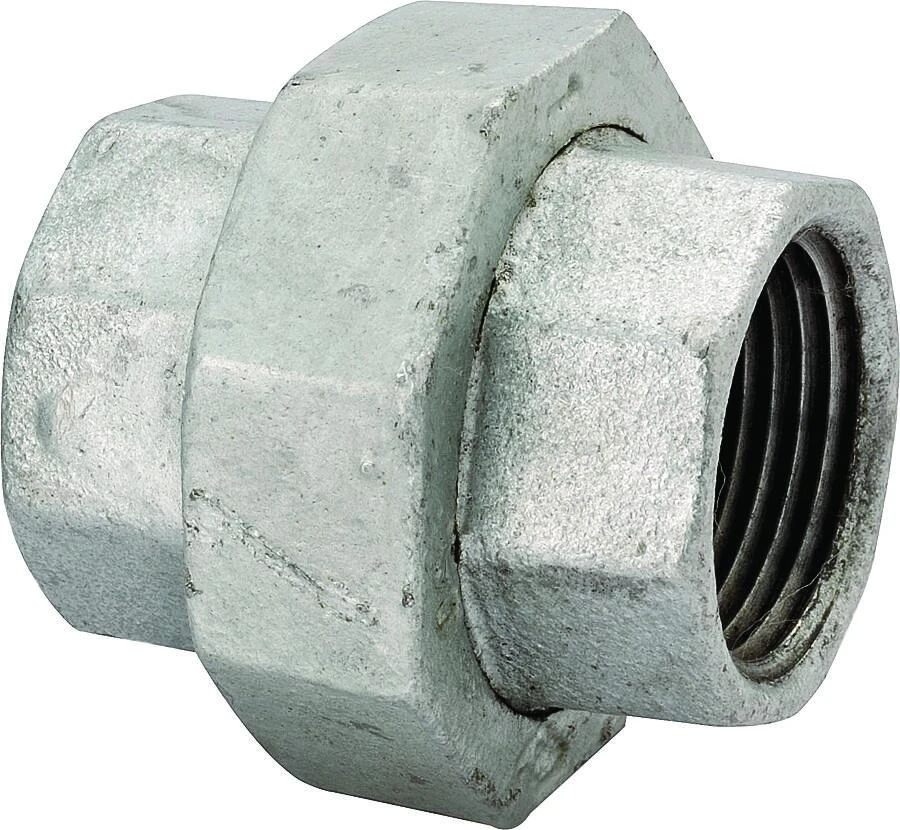 1/2 Inch Galvanized Malleable Ground Joint Union 150 Lb Model 34b-1/2g