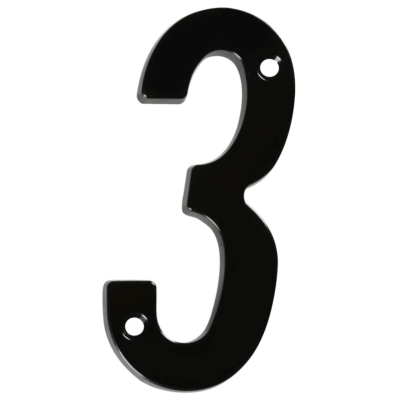 National Hardware 4 in. Black Metal Number 3 Mounting Screws 1 pk