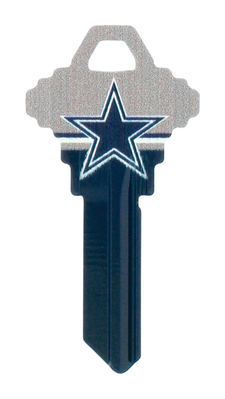 Hillman Dallas Cowboys Painted Key House/Office Universal Key Blank Single sided