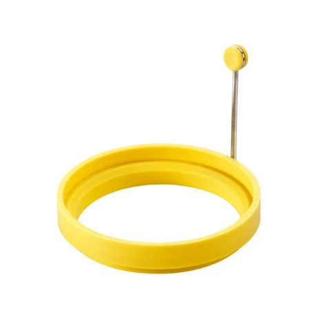 4 Inch Yellow Silicone Egg Ring For Perfectly Shaped Eggs