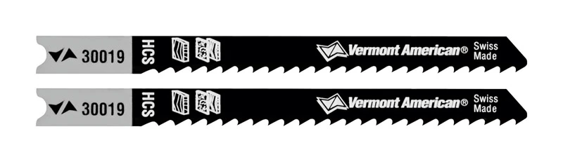 30019 3-1/8 In. 10 Tpi U-shank High Carbon Steel Jig Saw Blades 2 Pk