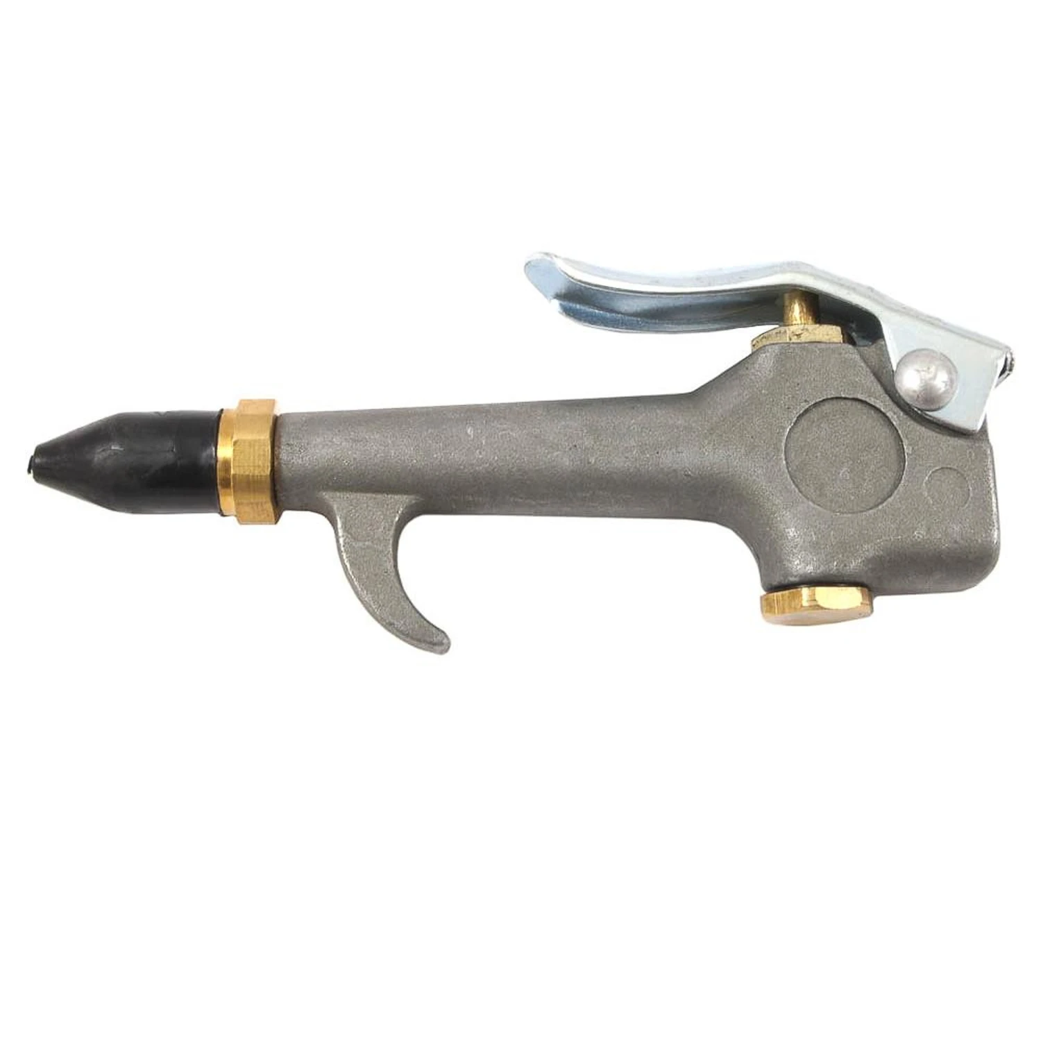 Aluminum/steel Air Blow Gun With Rubber Tip 1/4 In. Fnpt 30 Psi