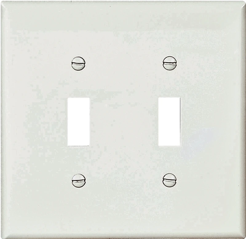 WALLPLATE SWITCH 2G WHT