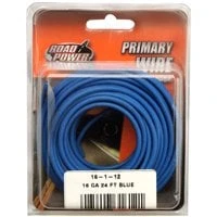 16-1-12 Pvc-coated 16 Gauge Primary Wire - 24 Feet - Blue
