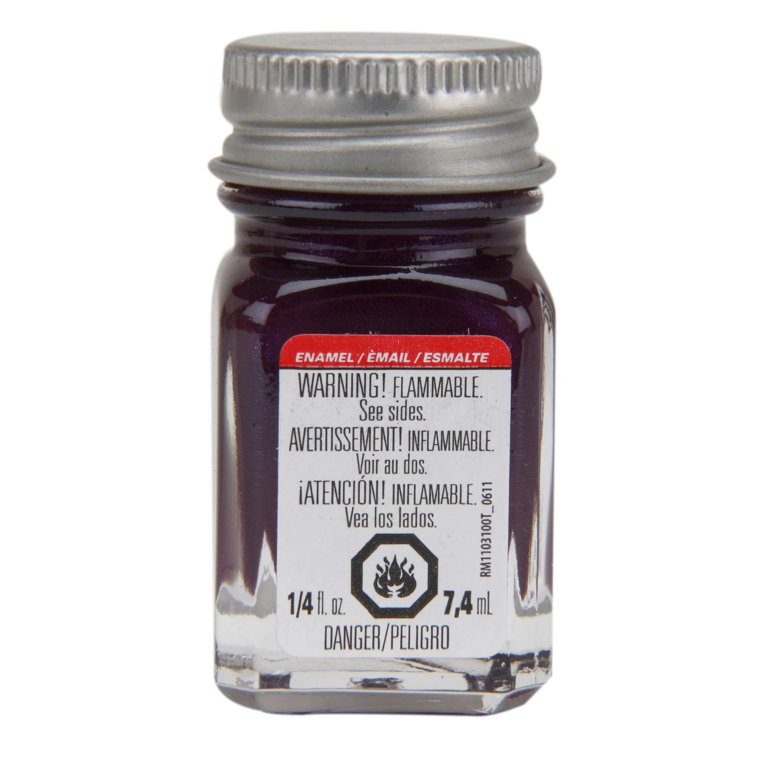 Gloss Bright Grape Enamel Paint 0.25 Ounce For Crafting And Model Painting