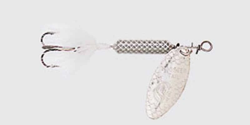 Original Rooster Tail Spinner Lure, 1/6 Oz., White - Premium Fishing Bait